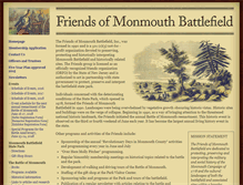 Tablet Screenshot of friendsofmonmouth.org